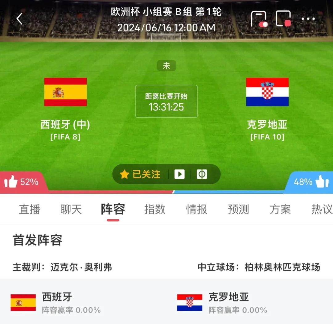 熊猫体育官方网站-包含西班牙3-1克罗地亚：腾讯欧洲杯的词条